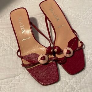 COPY - Prada kitten heel sandals.